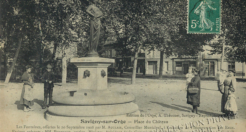 Savigny-sur-Orge – Place du Château – Les fontaines